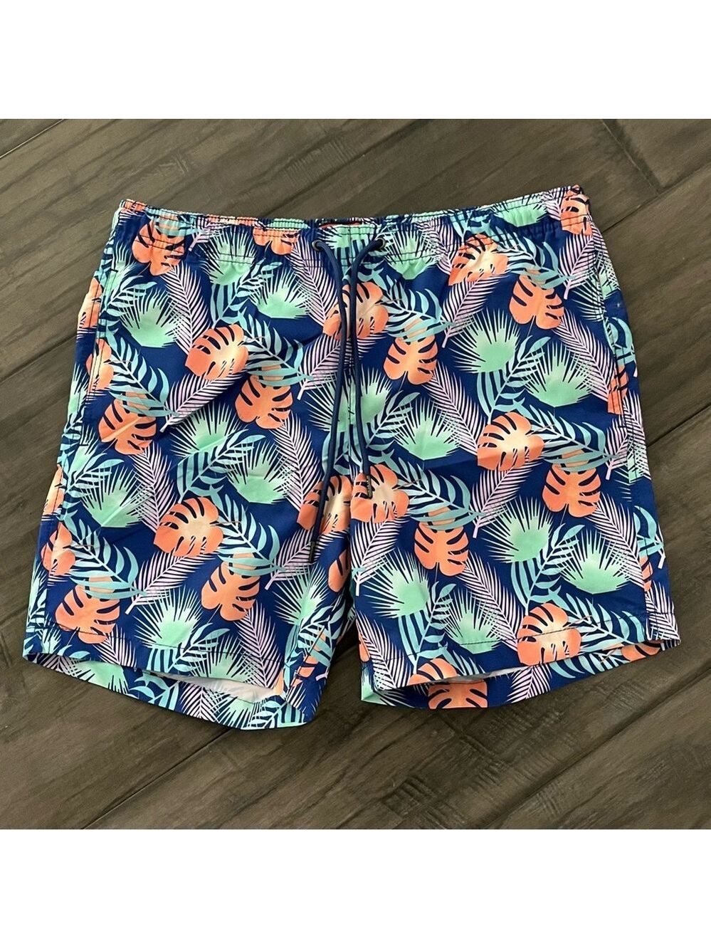 Party Sharks Palm Leaf Swim Shorts - Size Large
